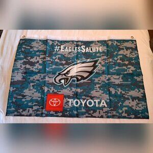 Philadelphia Eagles game day flag 2 grommets for hanging, light weight nylon